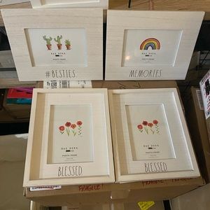 Rae Dunn Frame Bundle Friends Blessed Memories Besties NWT